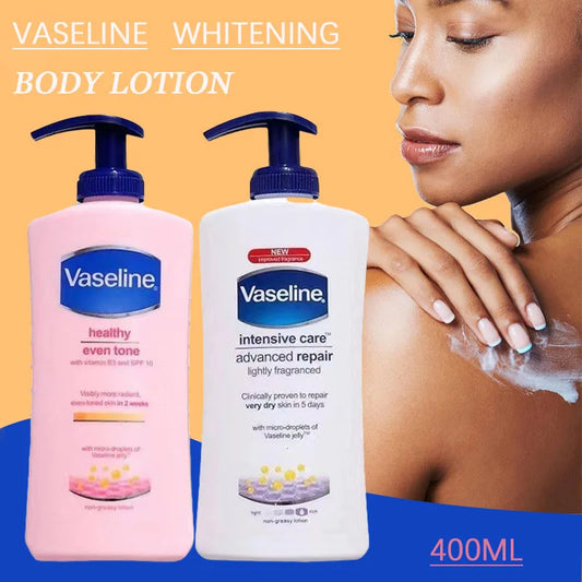 Vaseline Body Lotion for Men and Women 400ML Moisturizing Fragrance Brightening Skin Exfoliating White Vitamin B3 Body Cream