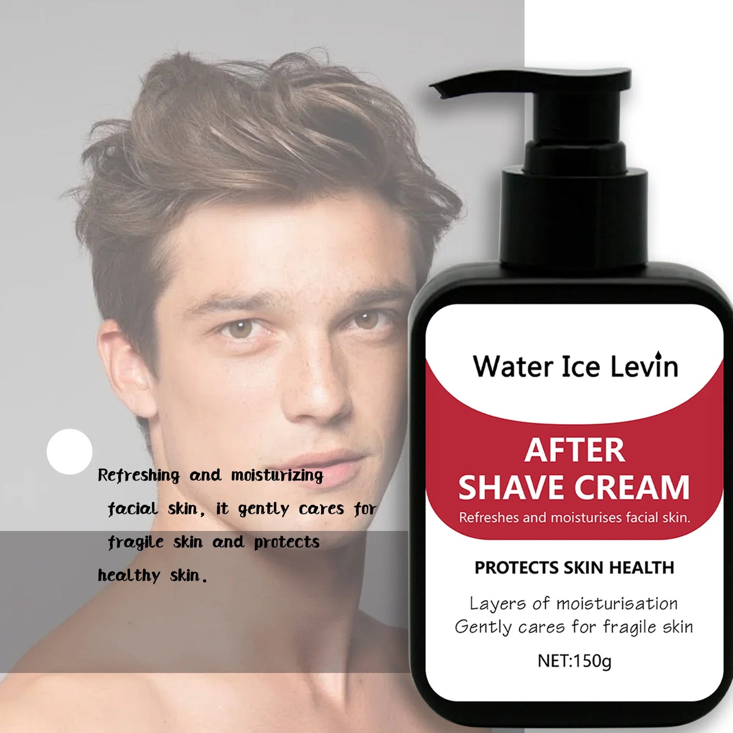 150g Men's Collagen After Shave Cream Firming Lighten Fine Lines Hydrating and Brightening Moisturizing Cream