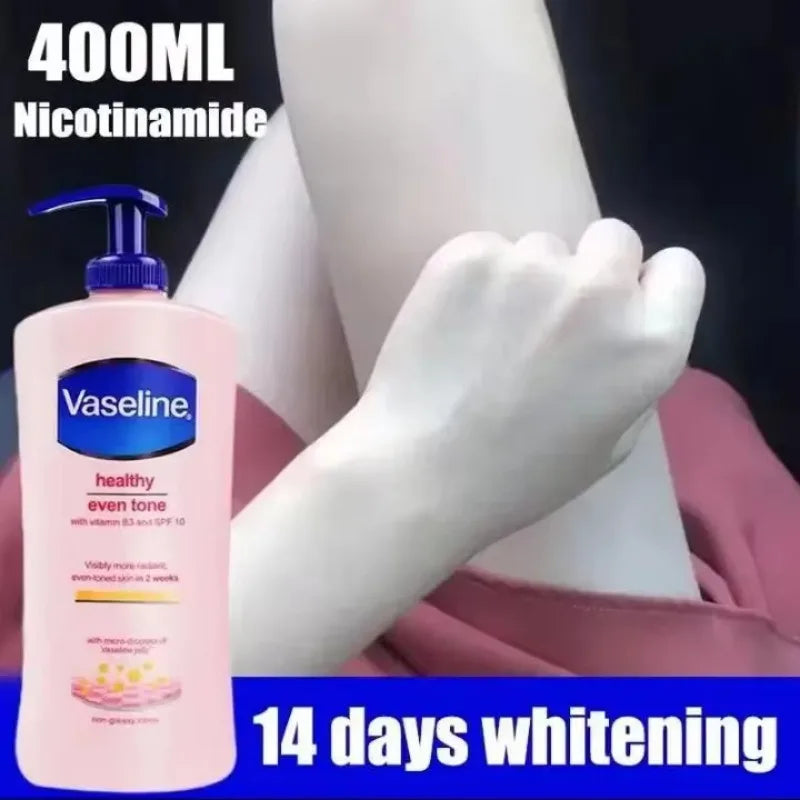 Vaseline Body Lotion for Men and Women 400ML Moisturizing Fragrance Brightening Skin Exfoliating White Vitamin B3 Body Cream